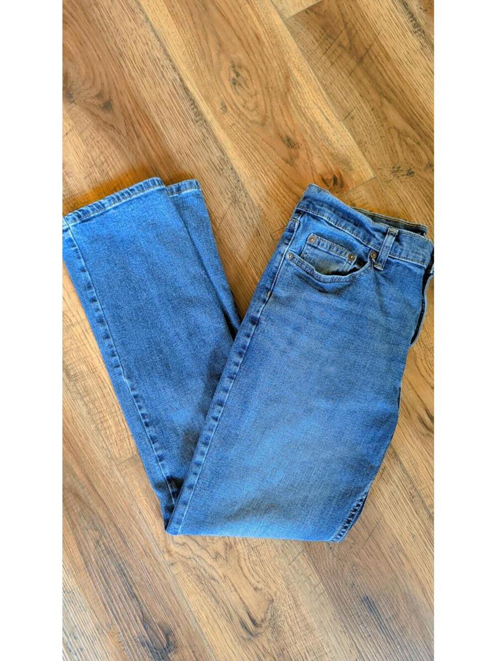 Member's Mark Straight Fit Stretch Denim Jeans 34x32 Blue